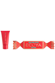 Product shot of the Mini Hand Cream Bon Bon in colour Strawberry (Red), from the front