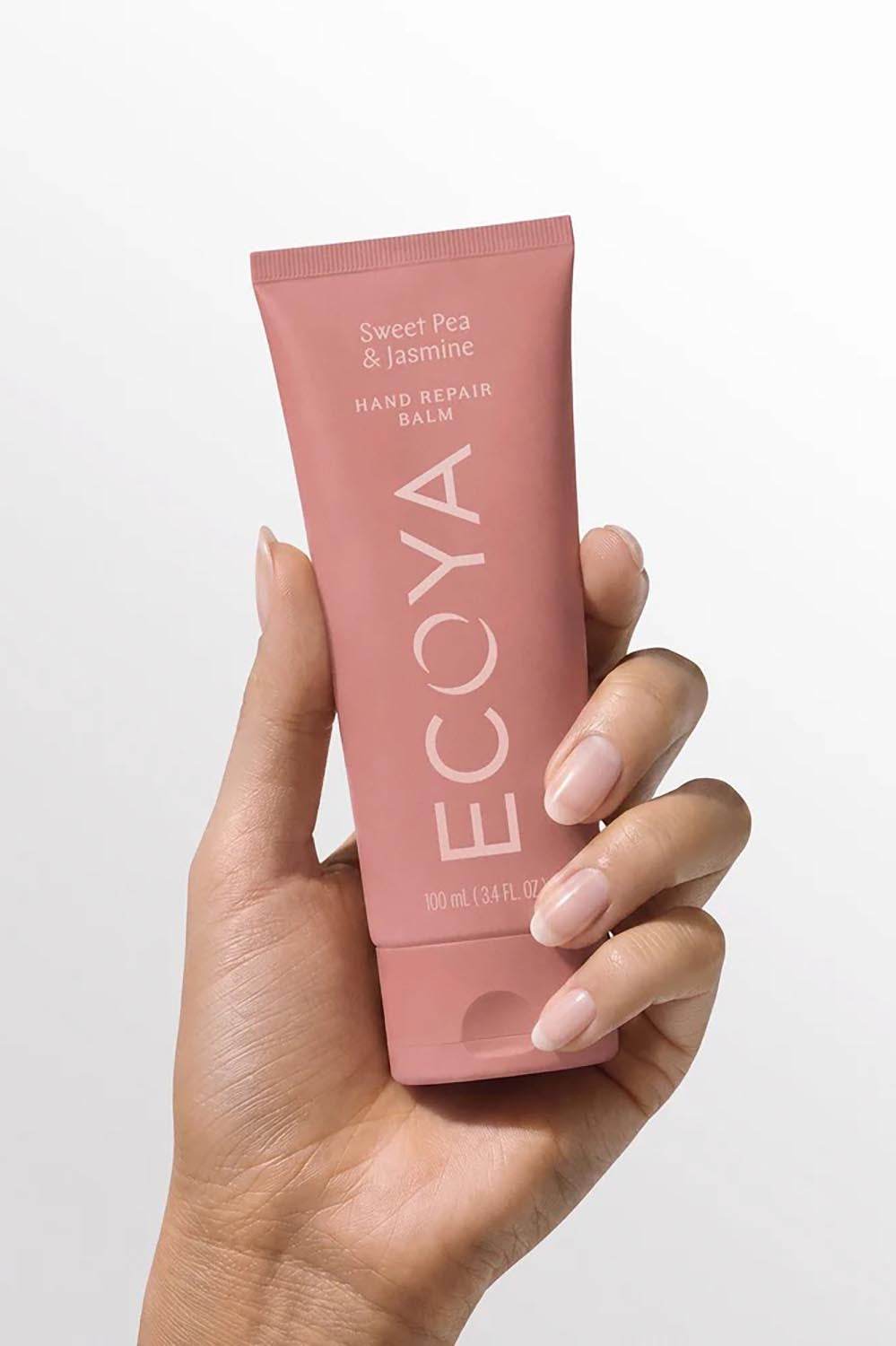 Product shot of the Hand Repair Balm - Sweetpea in colour Sweetpea, showing detail