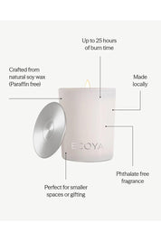 Product shot of the Mini Madison Candle - Seasaltcoconut in colour Seasaltcoconut, showing detail