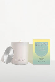Product shot of the Mini Madison Candle - Seasaltcoconut in colour Seasaltcoconut, from the front