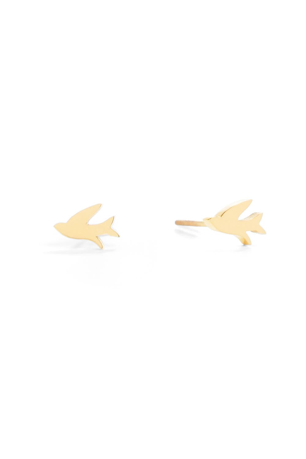 Product shot of the Song Of Freedom Post Earrings in colour Gold (Metallics), detail