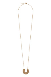 Product shot of the I Am Brave Necklace in colour Rosegold (Metallics), from the front