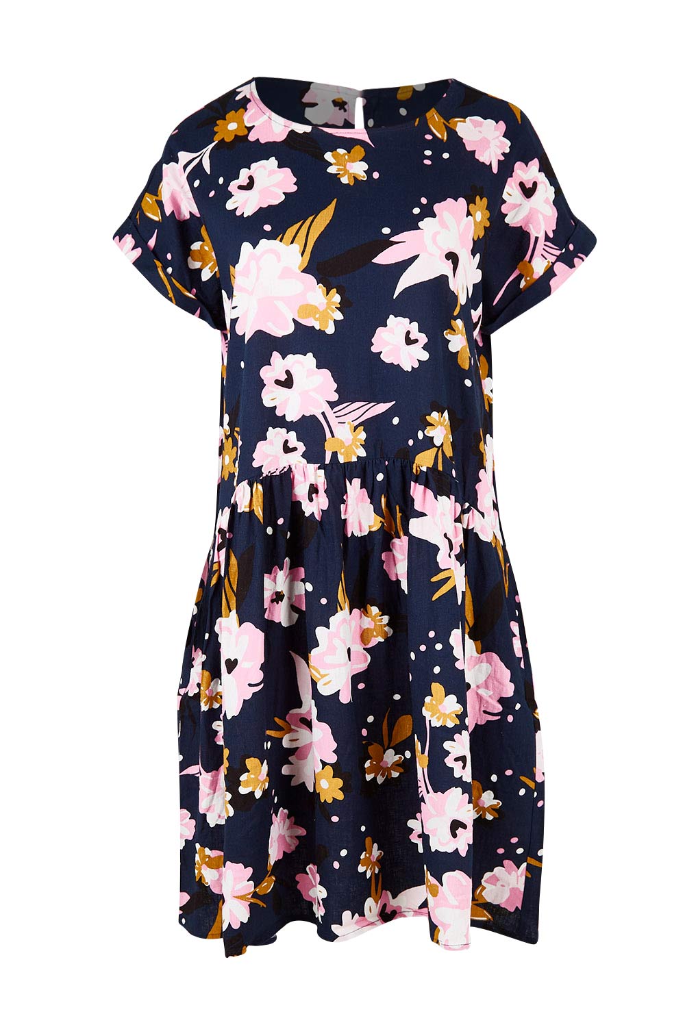 Preloved Paloma Floral Dress - Navy