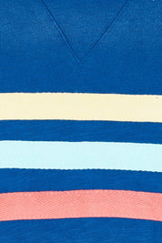 Product shot of the Horizon Cotton Sweat in colour Drksapph (Blue), detail