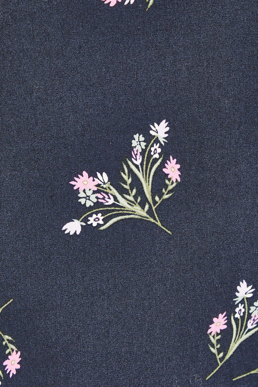 Product shot of the Jolie Floral Shirt Dress in colour Navyfloral (Blue), detail
