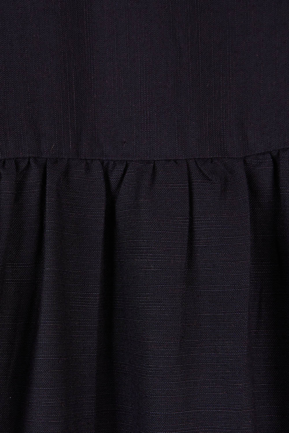 Product shot of the Clem Flippy Dress in colour Navy (Blue), detail