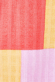 Product shot of the Soleil Check Top in colour Solcheck, detail