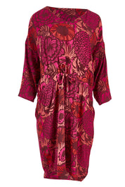 Preloved Bouquet Tie Dress - FloralPink