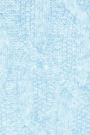 Product shot of the Tallulah Cable Knit in colour Bluemist (Blue), detail