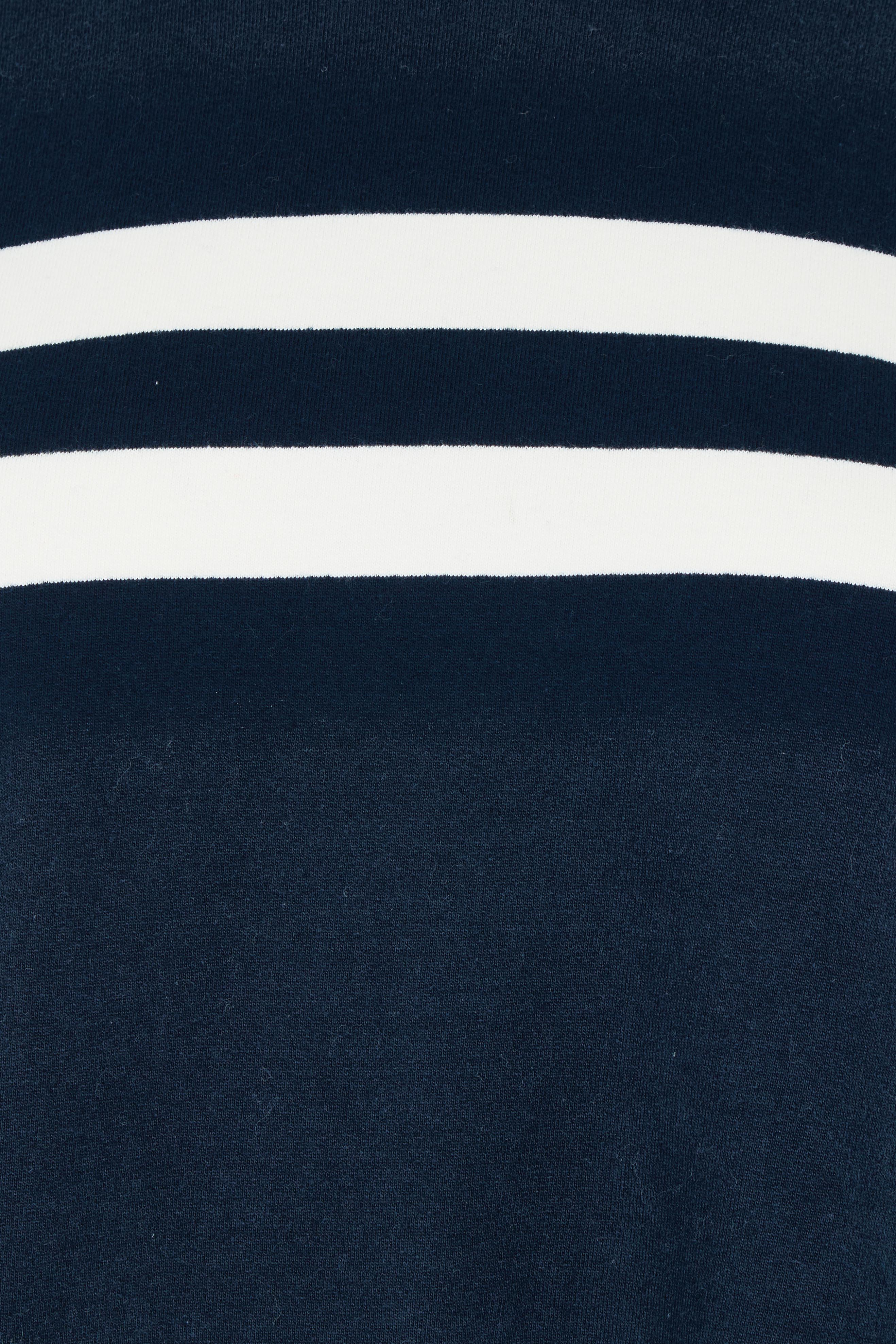 Product shot of the Adora Cotton Blend Crew in colour Drksapphir (Blue), detail