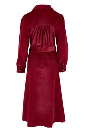 Serena Cord Dress – Maroon