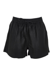 Product shot of the Lucinda Lyocell Cotton Short in colour Black (Black), from the front