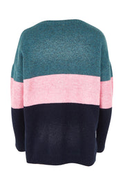 Product shot of the Cory Stripe Knit in colour Multi, from the back