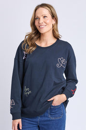 Noor Cotton Crew – Navy