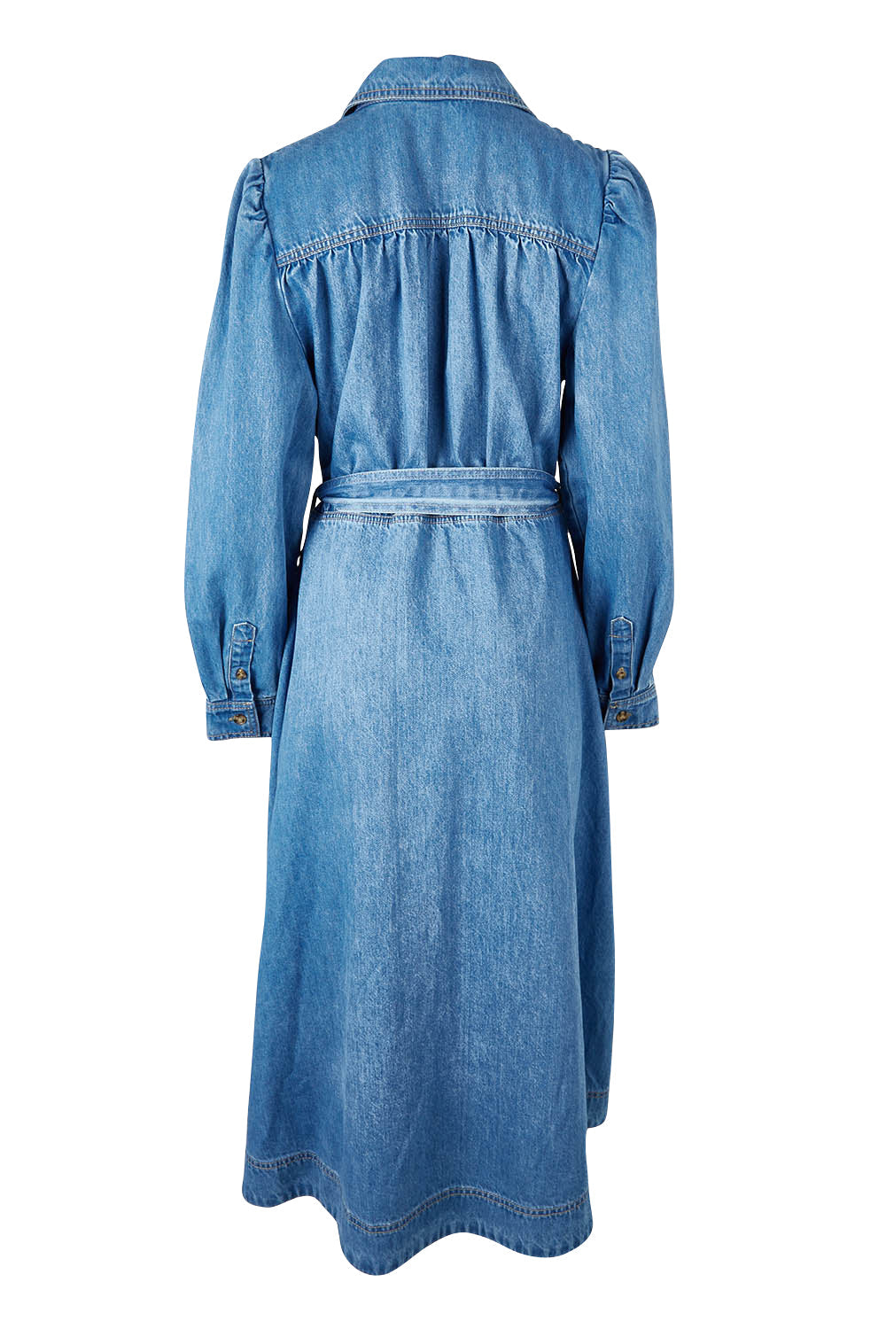Preloved Lucinda Denim Shirt Dress - Denim