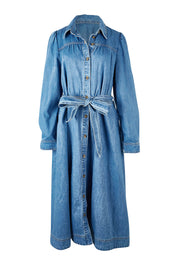 Preloved Lucinda Denim Shirt Dress - Denim