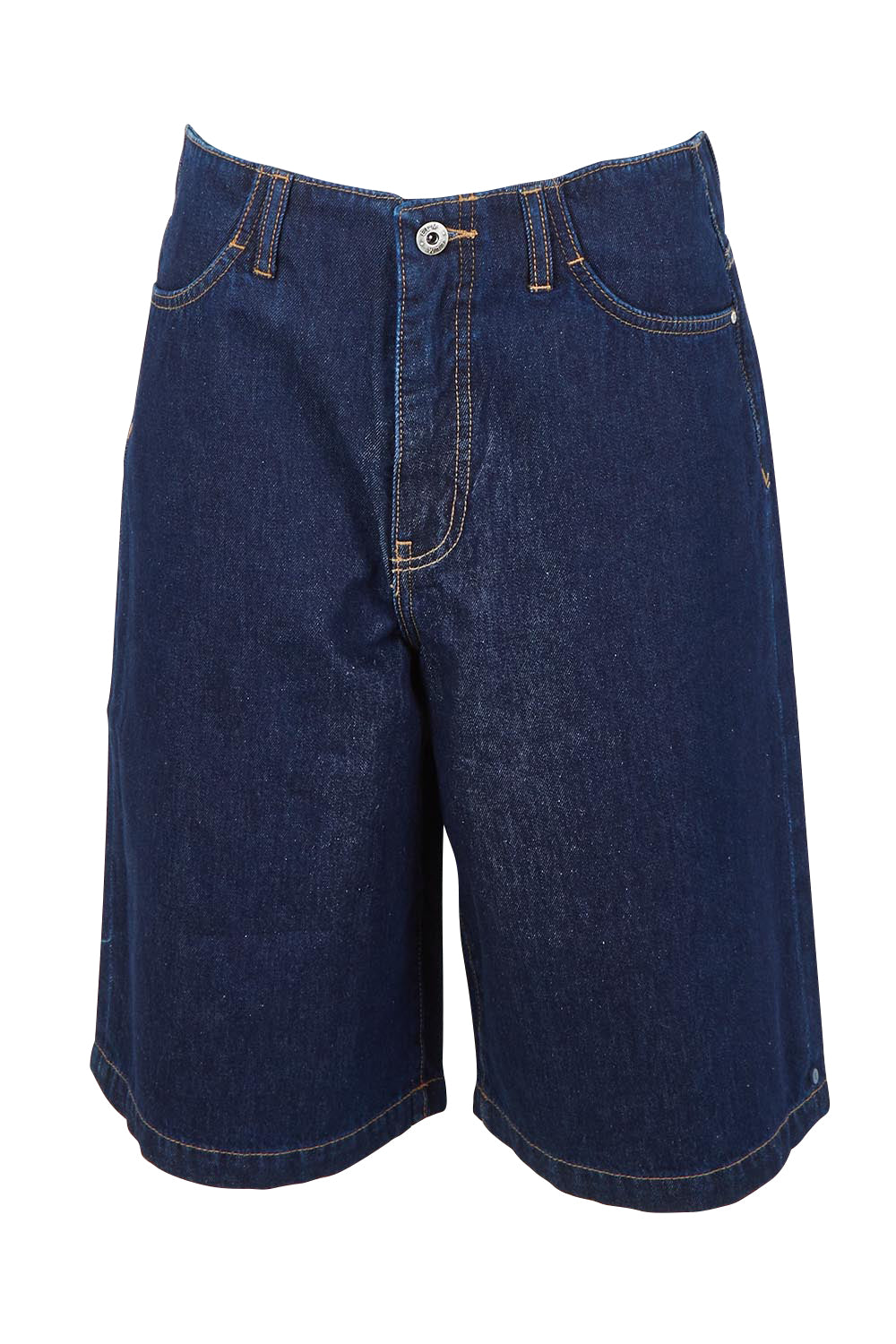 Product shot of the Faith Denim Shorts – Dblue in colour Dblue, from the front