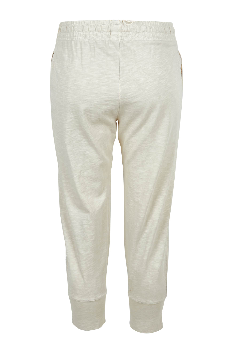 Product shot of the Fundamental Brunch Cotton Pant in colour Linen, from the back