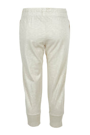 Product shot of the Fundamental Brunch Cotton Pant in colour Linen, from the back