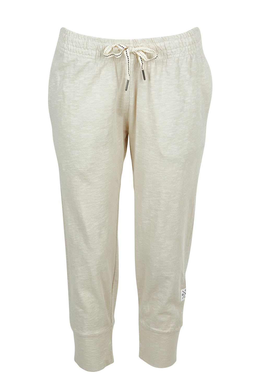 Product shot of the Fundamental Brunch Cotton Pant in colour Linen, from the front