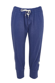 Product shot of the Fundamental Brunch Cotton Pant in colour Vintagebl (Blue), from the front