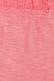 Product shot of the Fundamental Brunch Cotton Pant in colour Watermelon (Red), detail