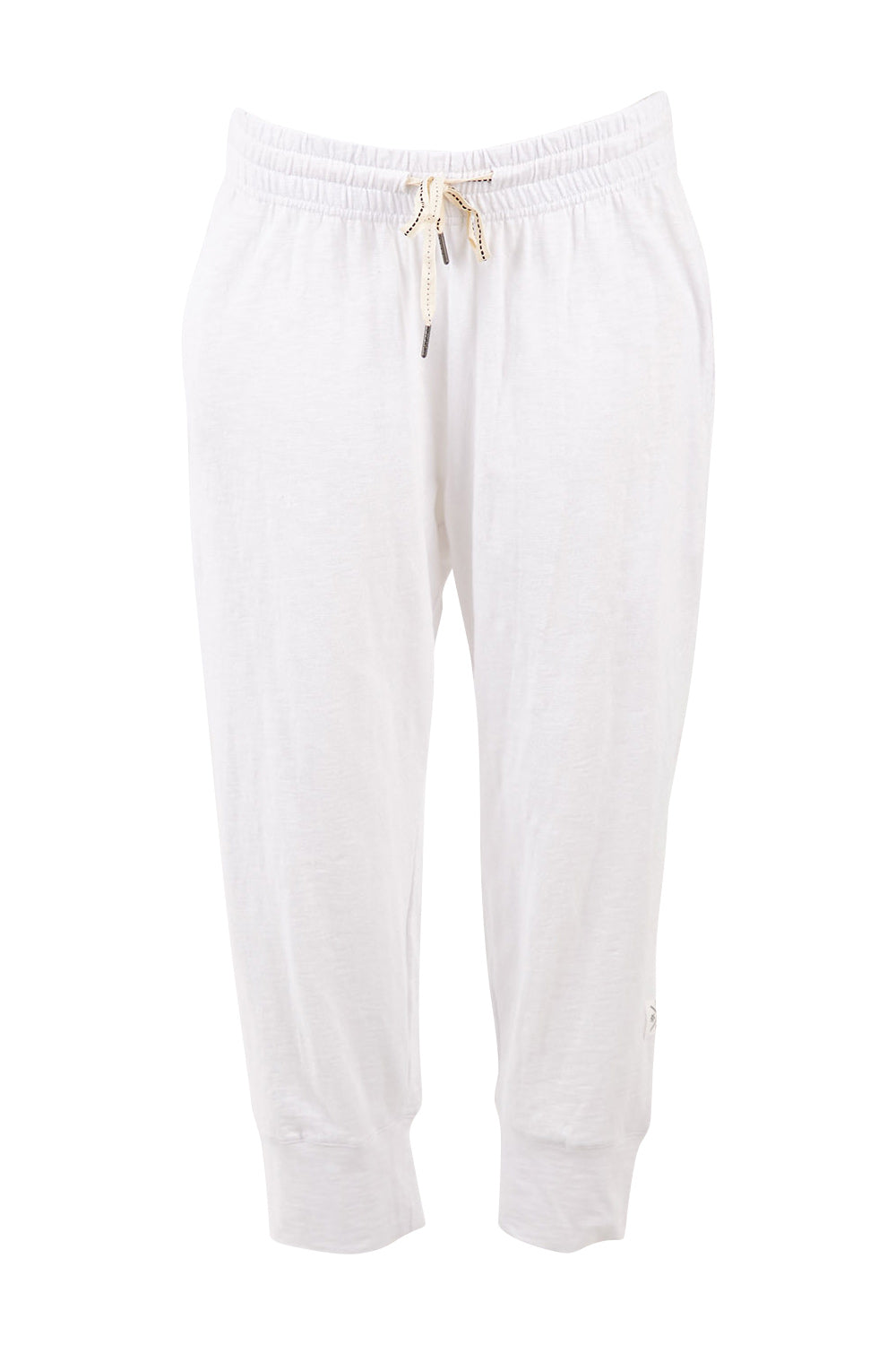 Product shot of the Fundamental Brunch Cotton Pant in colour White (White), from the front