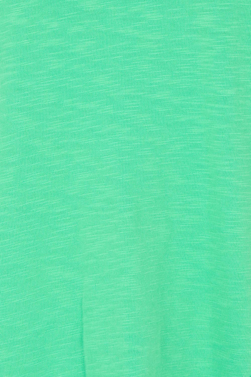 Product shot of the Fundamental Mazie Cotton Sweat Top in colour Springgree (Green), detail