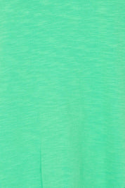 Product shot of the Fundamental Mazie Cotton Sweat Top in colour Springgree (Green), detail