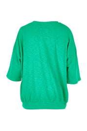 Fundamental Mazie Cotton Sweat Top - Turquoise