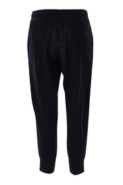 Product shot of the Fundamental Wash Out Pant in colour Black (Black), from the back