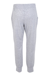 Product shot of the Fundamental Wash Out Pant in colour Greymarle (Grey), from the back