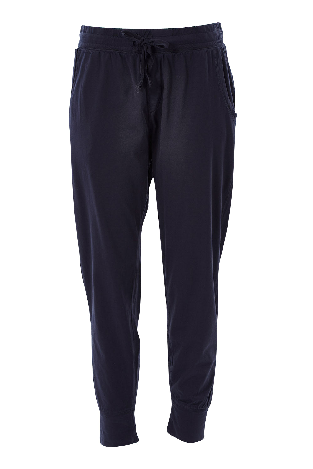 Product shot of the Fundamental Wash Out Pant in colour Navy (Blue), from the front