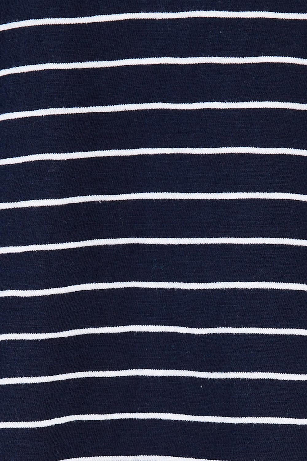 Product shot of the Fundamental Maizie Sweat in colour Navywhite (Blue), detail