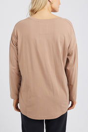 Preloved Fundamental Society L/S Tee - Mocha