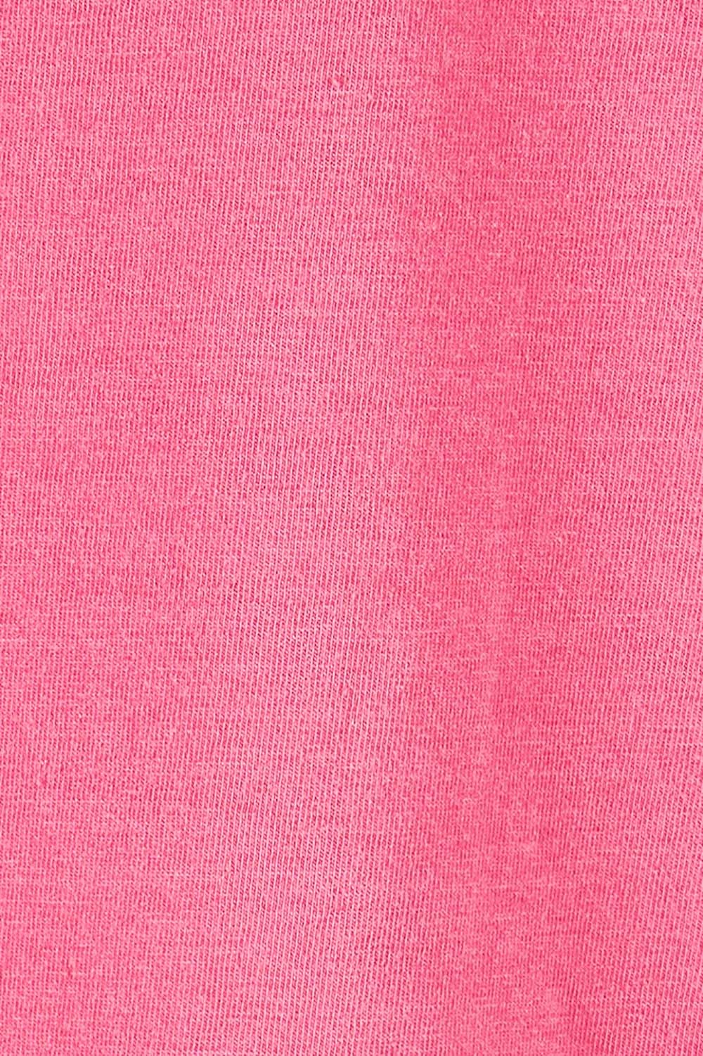 Product shot of the Fundamental Society L/S Tee in colour Raspberry (Pink), detail