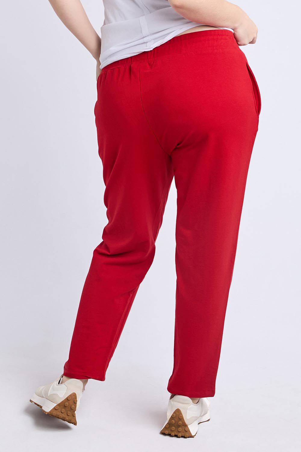 Fundamental Lobby Cotton Pant – Cranberry