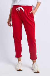 Fundamental Lobby Cotton Pant – Cranberry