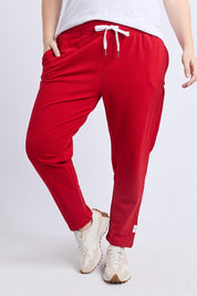 Fundamental Lobby Cotton Pant – Cranberry