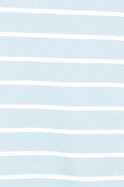 Fundamental Stripe Lounger Scoop Hoody - Lightblue