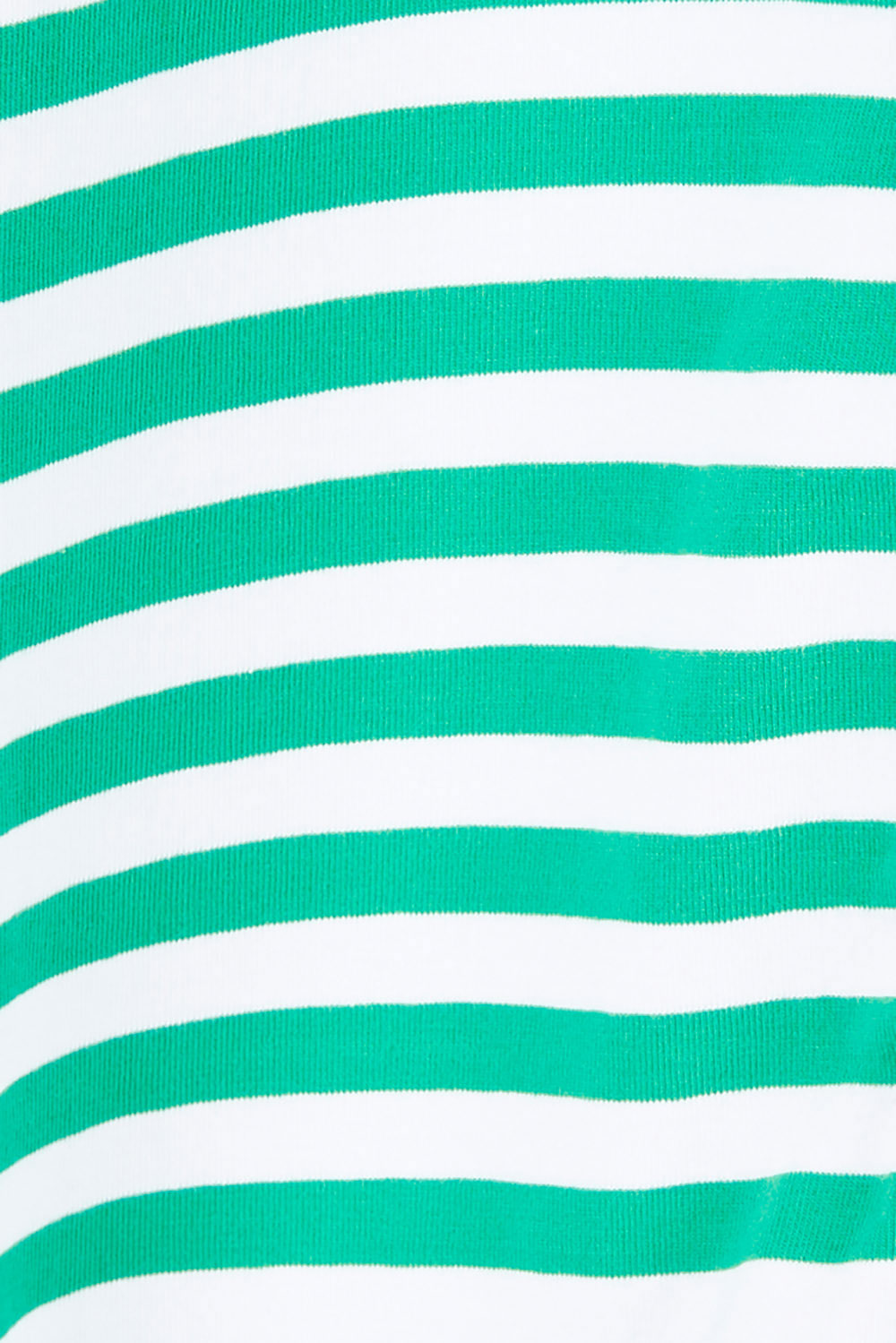 Product shot of the Fundamental Lauren S/S Cotton Stripe in colour Greenwhit (Green), detail