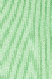 Product shot of the Fundamental Rib Scoop S/S  Tee in colour Meadow (Green), detail