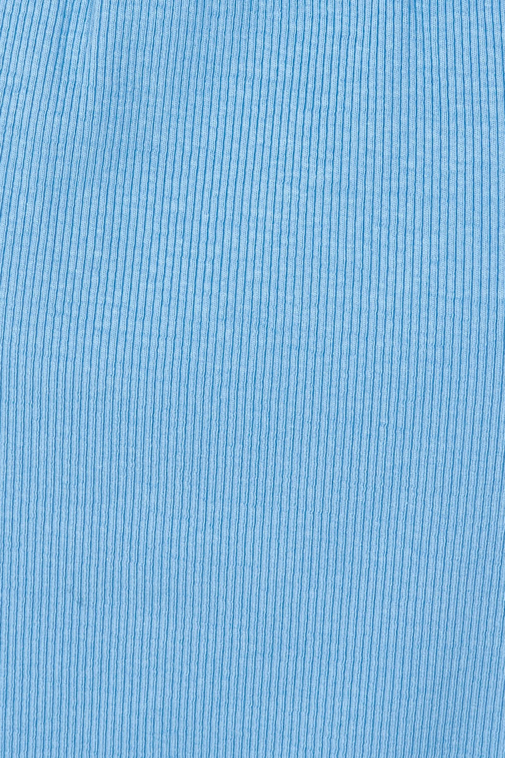 Product shot of the Fundamental Rib Midi Skirt in colour Cerulblue (Blue), detail