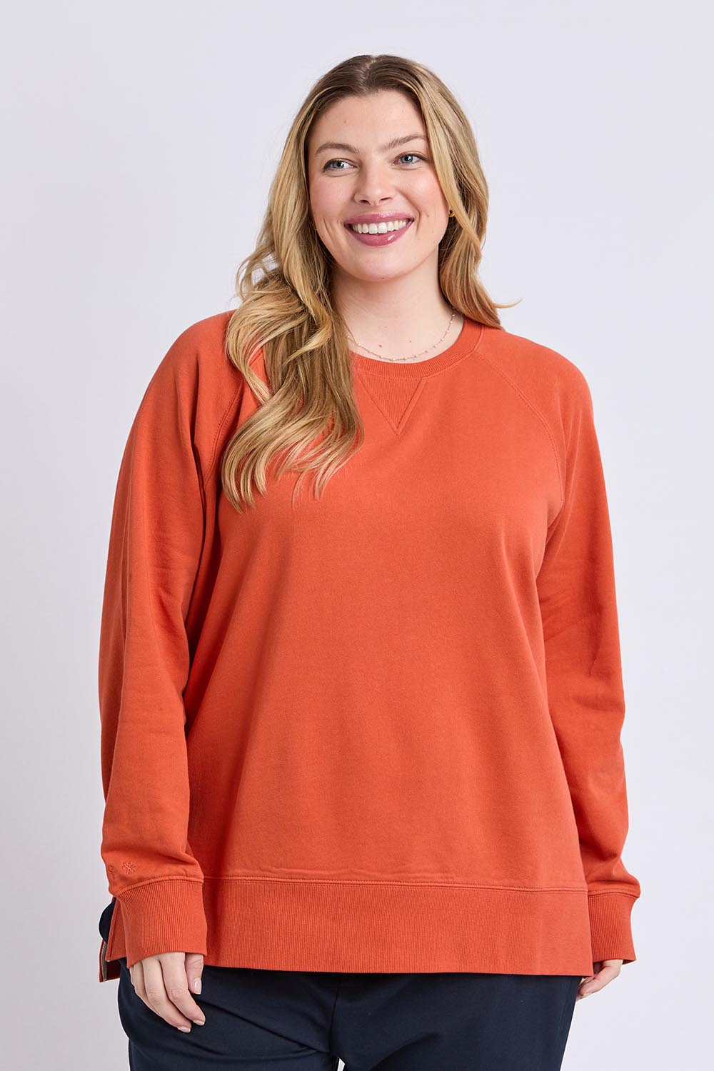 Fundamental Melbourne Cotton Crew – Brntorange