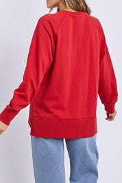 Fundamental Melbourne Cotton Crew – Cranberry