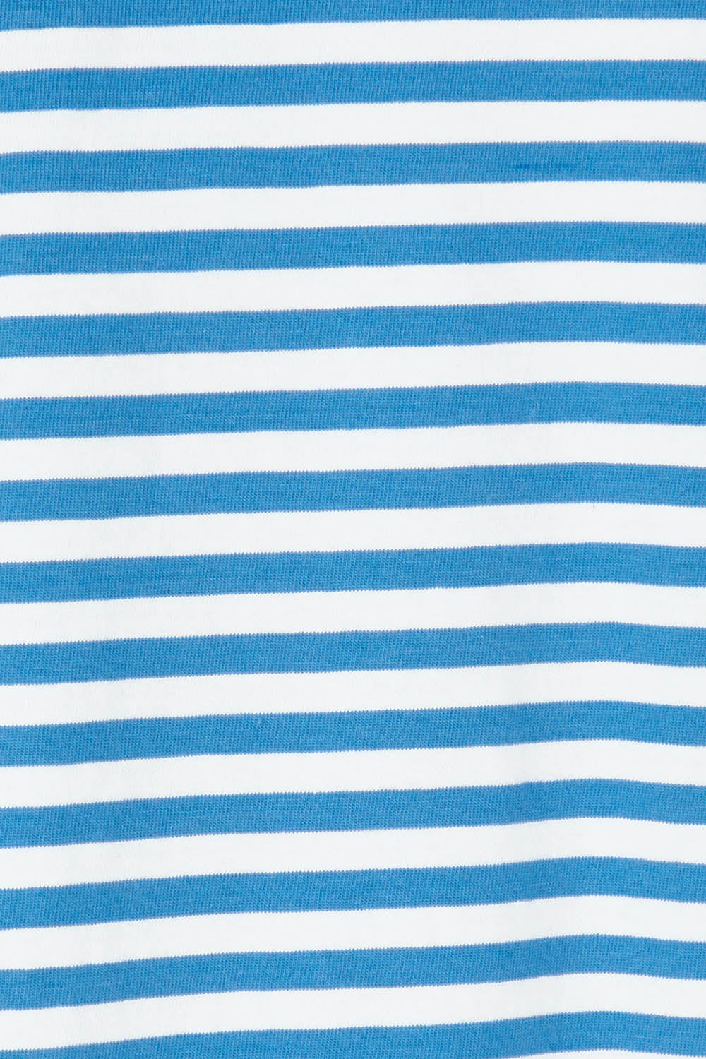 Product shot of the Fundamental Yara Stripe Ss Tee in colour Bluewhite (Blue), detail