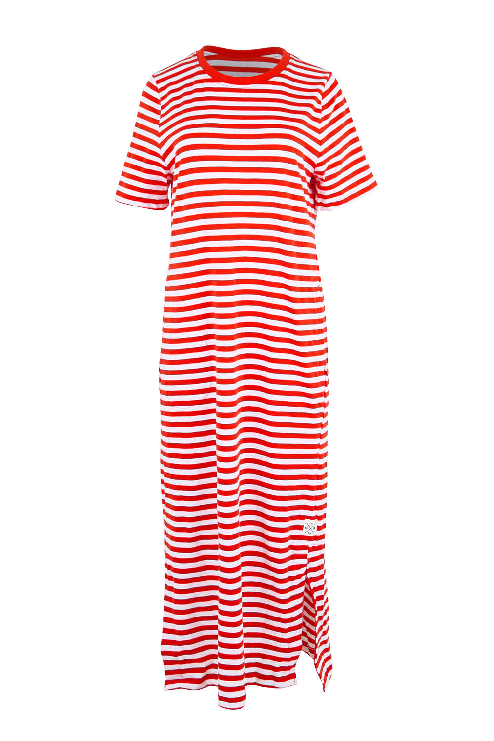 Product shot of the Fundamental Merry Cotton Tee Dress – Tangwht in colour Tangwht, from the front