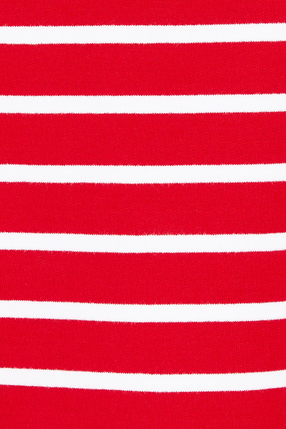 Product shot of the Fundamental Valentina Sweat in colour Cranbwhit (Red), detail