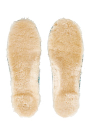 Product shot of the Sheepskin Insole in colour Natural, from the front