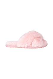 Product shot of the Mayberry Slipper Slide in colour Palepink (Pink), from the front